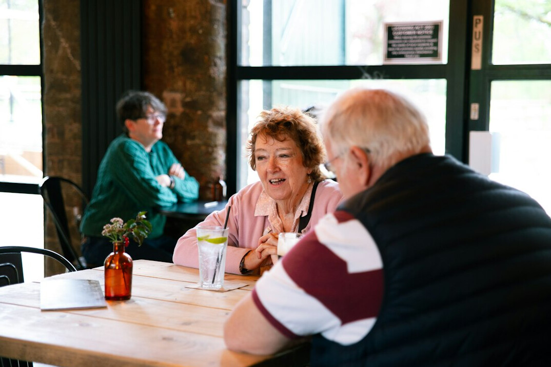senior citizens enjoying community