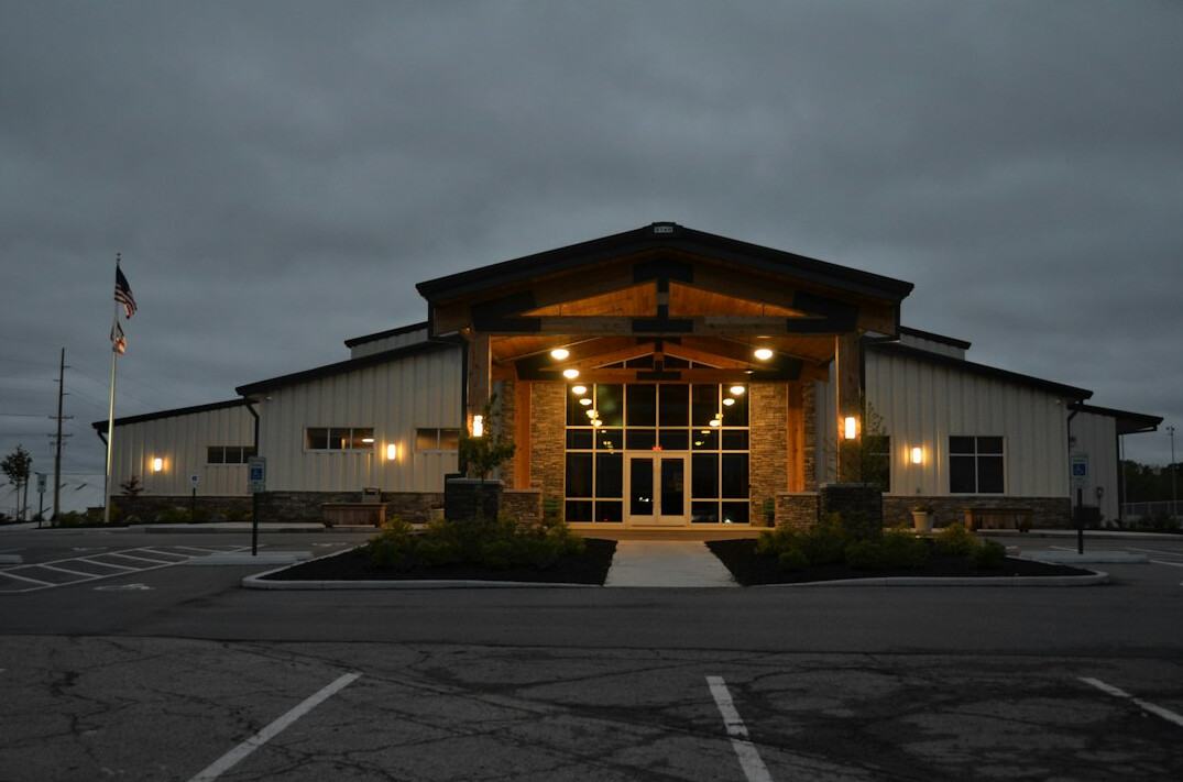 Exterior of a welcoming neighborhood community center building