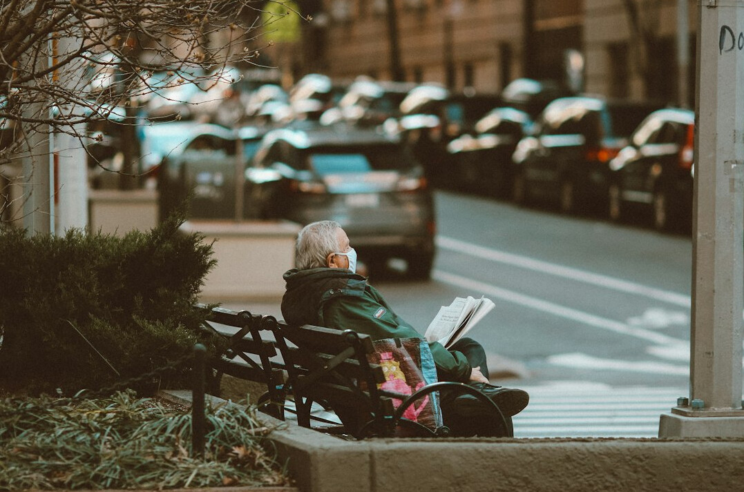 senior woman reading book